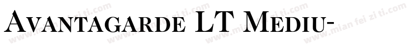 Avantagarde LT Mediu字体转换